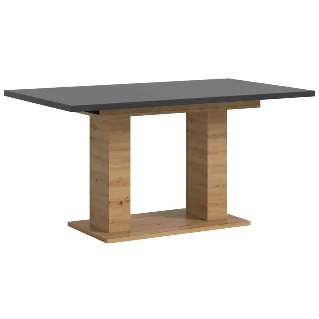 Furnilux Motion eettafel D uitschuifbaar Artisan NB grijs NB - 90x150x76cm