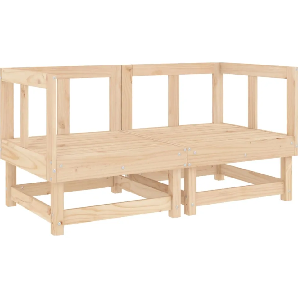 vidaXL 6-delige Loungeset massief grenenhout bruin, foto 2