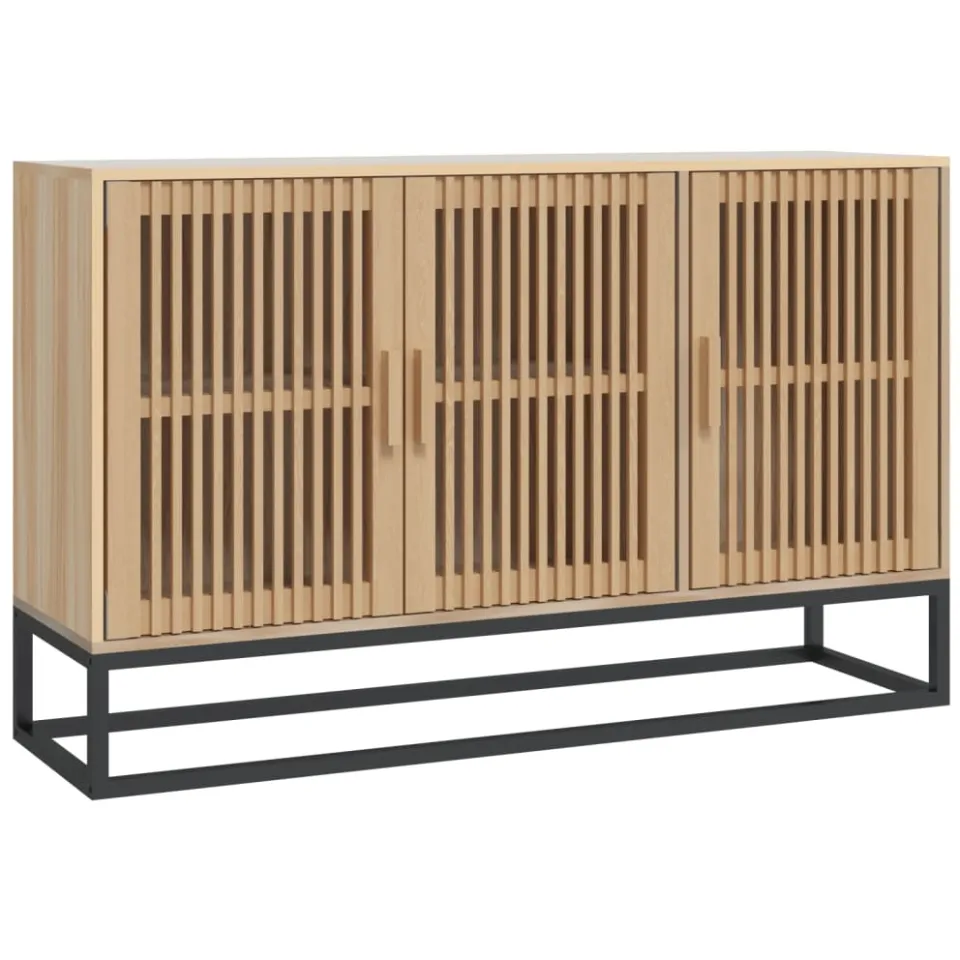 vidaXL Dressoir 105x30x65 cm bewerkt hout bruin, foto 3