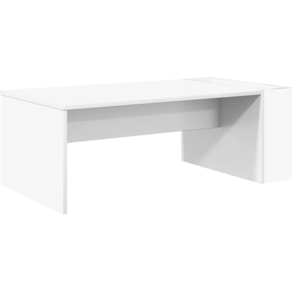 vidaXL Salontafel Wit 95 x 50 x 34 cm Bewerkt hout, foto 3