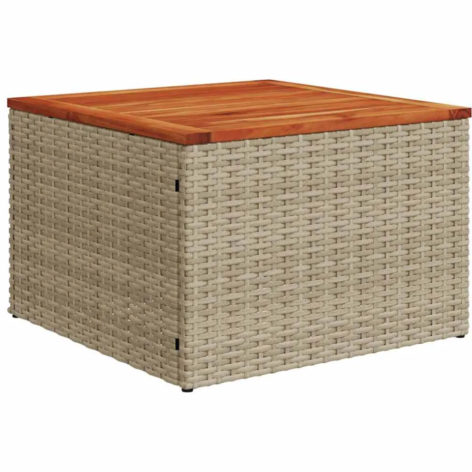 vidaXL Tuinbankenset 10 st Beige poly rattan, foto 4