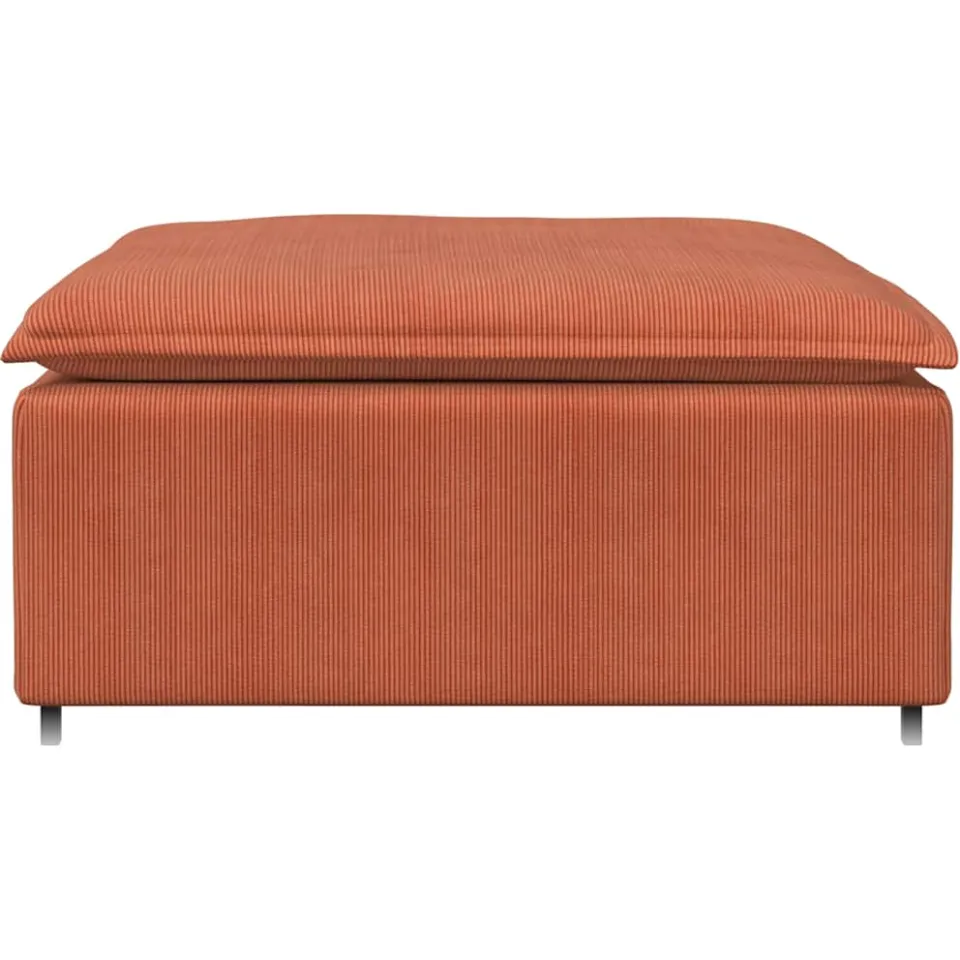 vidaXL Modulaire bank voetenbank module rood oranje 100x100x48 cm