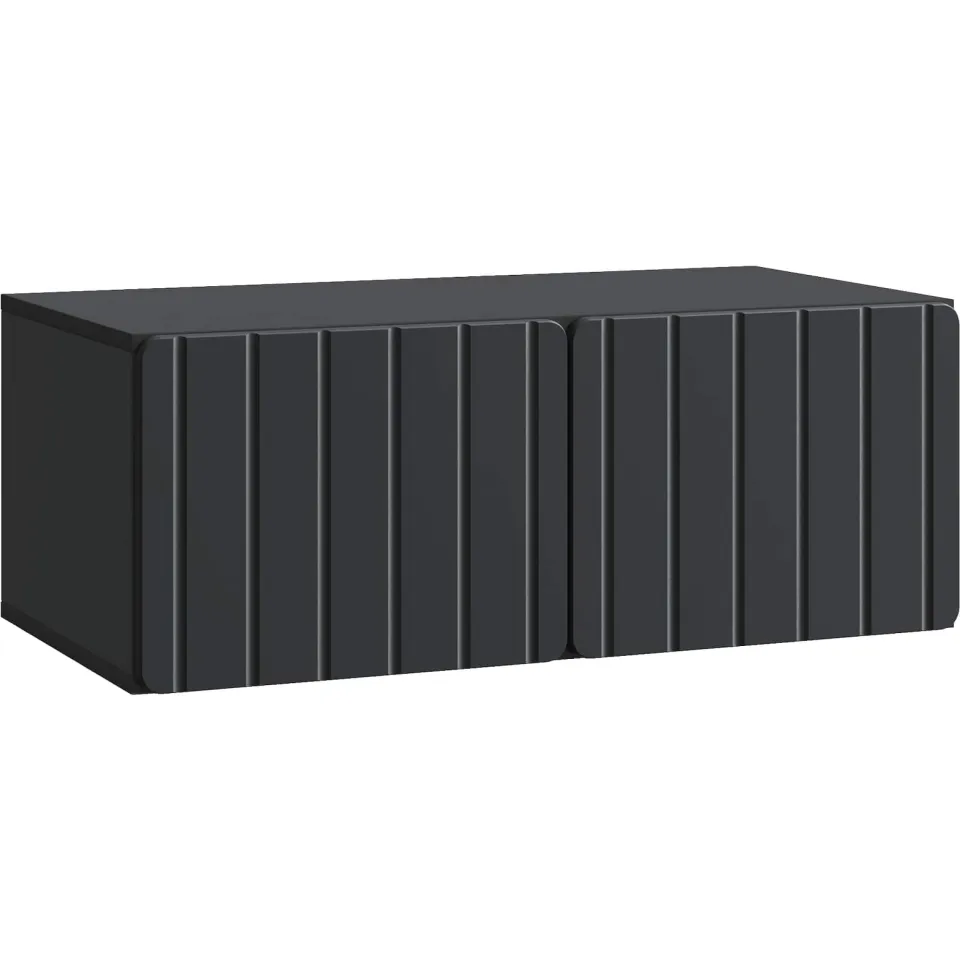 vidaXL Wandbeugel TV-kast 78,5 x 41 x 30 cm Zwart Bewerkt hout, foto 3