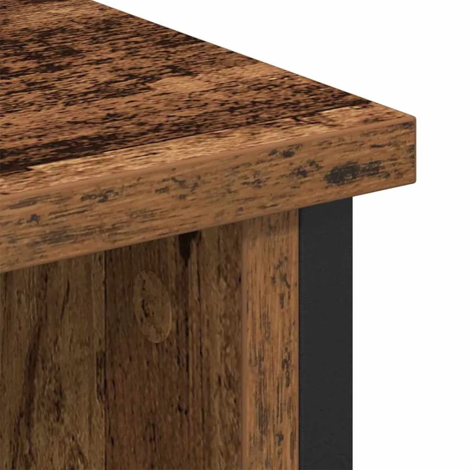 vidaXL Tv-meubelset 100 x 35 x 45 cm Oud Hout Bewerkt hout bruin, foto 4