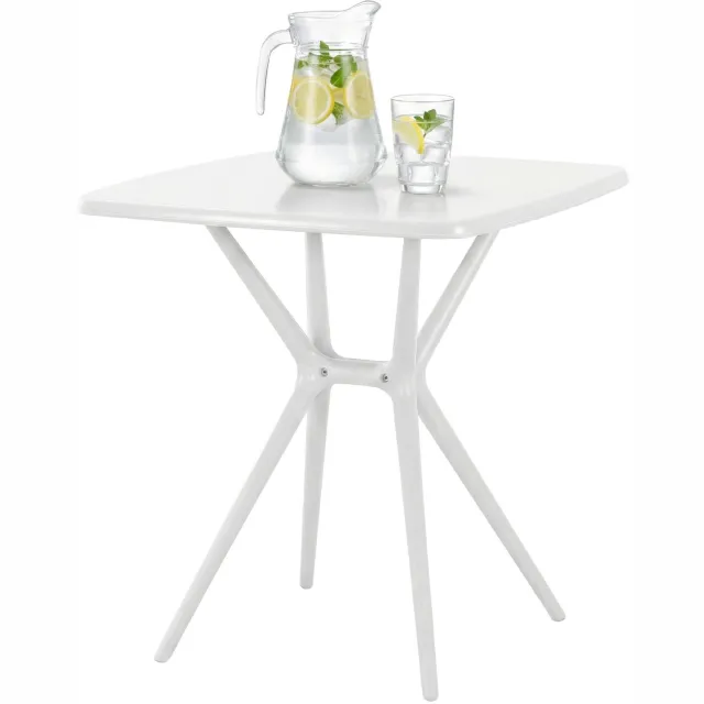 CLP Tuintafel Becky - Vierkant - 72 x 72 cm - wit