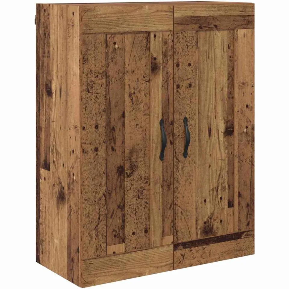 vidaXL Wandkast Oud Hout 69,5 x 34 x 90 cm Bewerkt hout bruin, foto 3