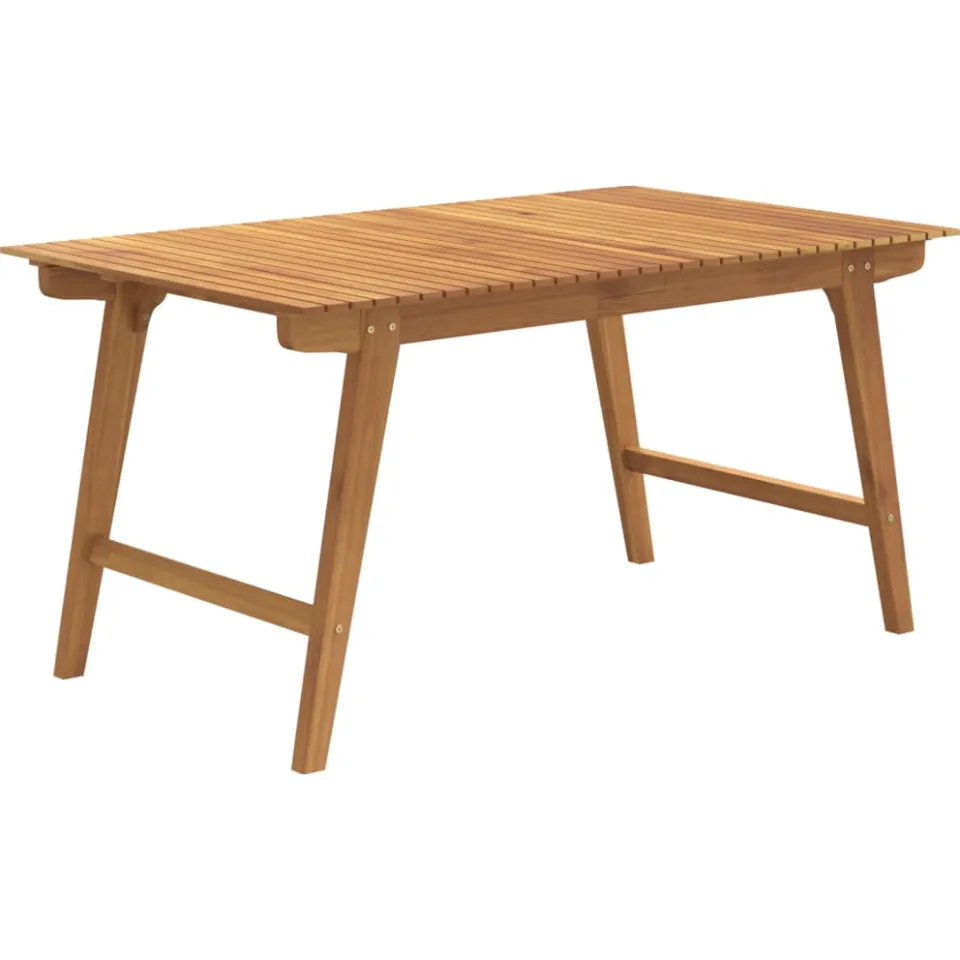 vidaXL Tuintafel 150x90x75 cm massief acaciahout bruin, foto 3