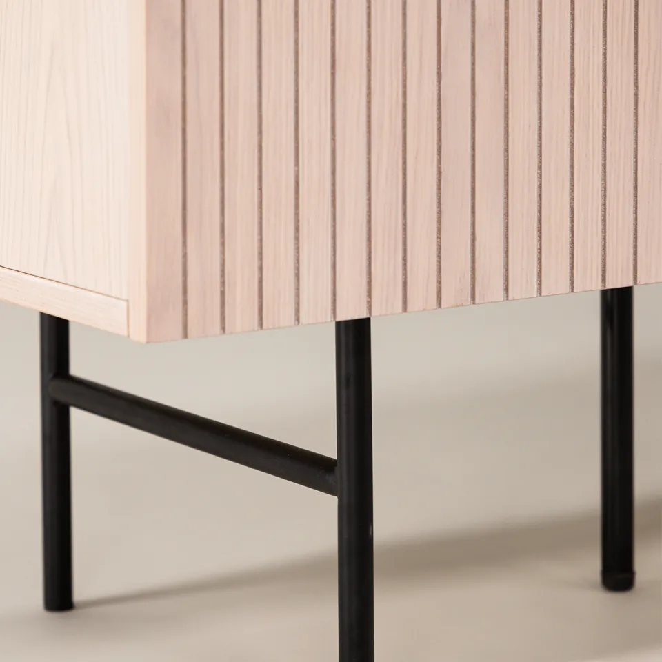 Nest living Ingmar houten dressoir whitewash - 150 x 75 cm, foto 4