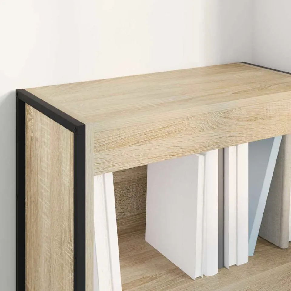 vidaXL Boekenkast 60 x 30 x 86,5 cm Bewerkt hout Sonoma bruin, foto 4