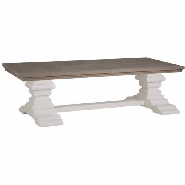 Tower Living Salontafel Toscana - Rechthoek Wit Hout - 135x75x45cm