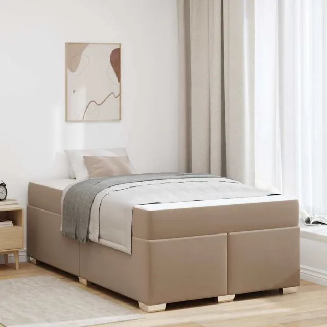 vidaXL Bedframe Cappuccino 120 x 200 cm PVC Bruin