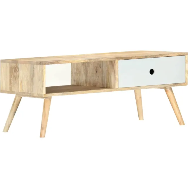 vidaXL Salontafel 90x50x40 cm massief mangohout Bruin