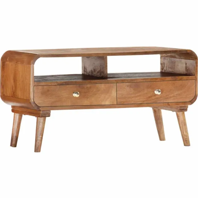 vidaXL Tv-meubel 90x30x47 cm massief mangohout Bruin