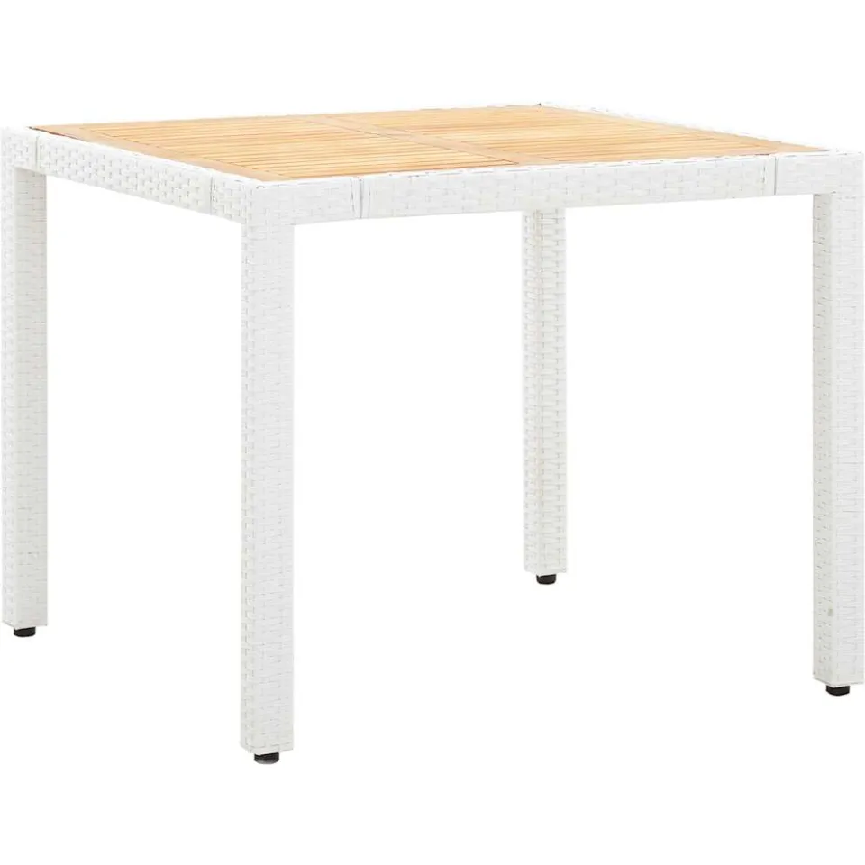 vidaXL 5-delige Tuinset poly rattan wit, foto 2