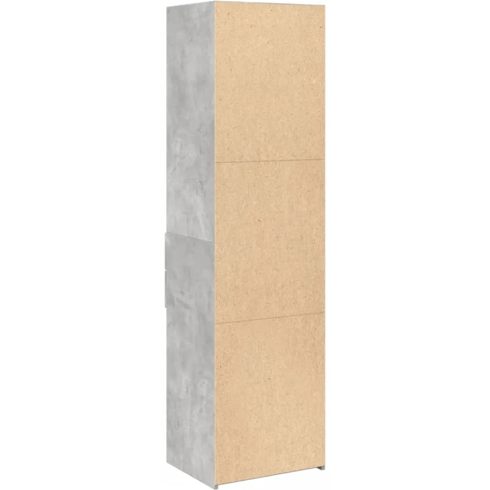 vidaXL Hoge kast 50x42,5x185 cm bewerkt hout betongrijs grijs, foto 3