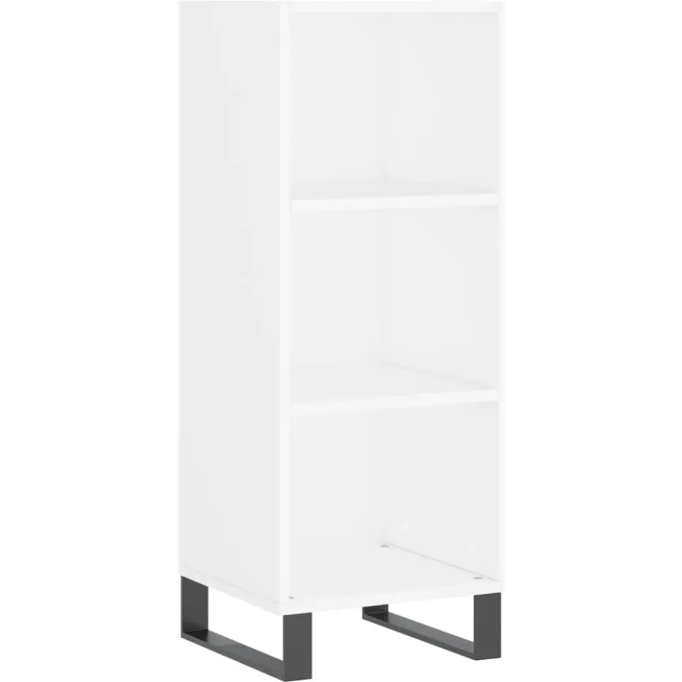 vidaXL Dressoir 34,5x32,5x90 cm bewerkt hout wit