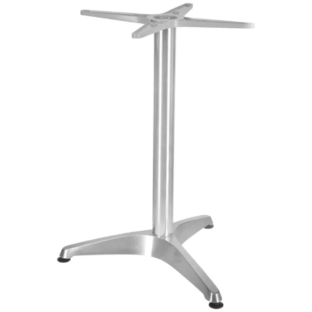 PULSIVA Tafelzuil Past aluminium; 60x60x72 cm (BxLxH); zilver