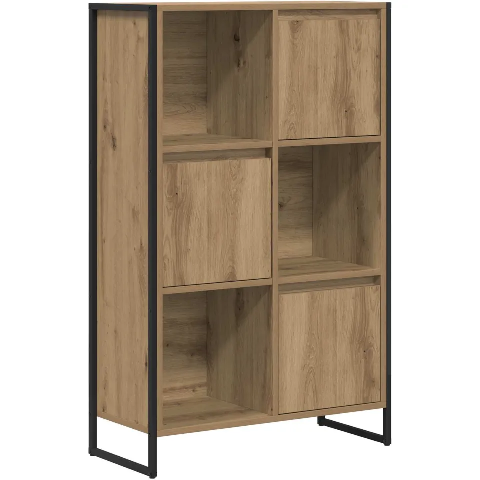 vidaXL Boekenkast Artisanaal eiken 68 x 30 x 108 cm Bewerkt hout, foto 3