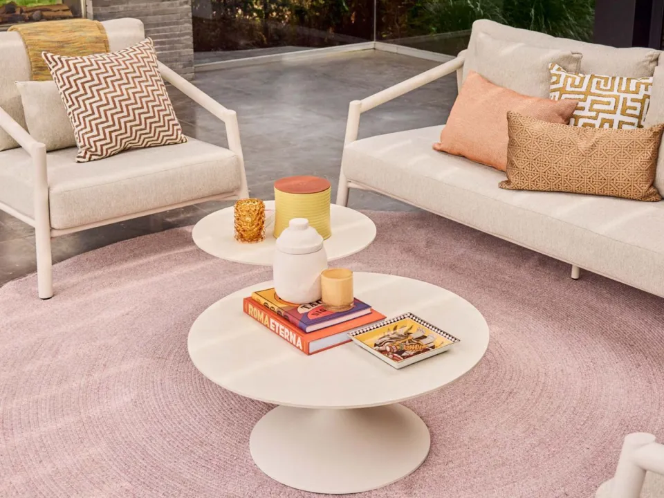 Suns Nova lounge tuintafel ø 60cm (h: 40cm) taupe, foto 4