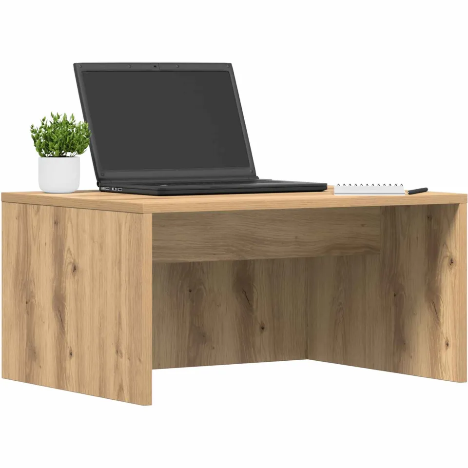 vidaXL Wandbureau Artisan Eiken Bewerkt hout 60 x 45 x 30 cm Bruin