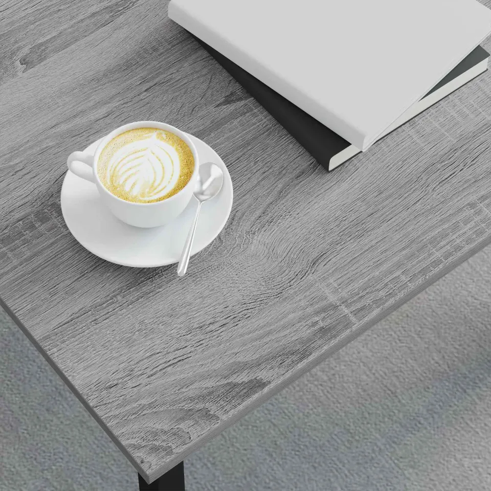 vidaXL Salontafel Grijs Sonoma 50 x 50 x 36 cm Bewerkt hout, foto 3
