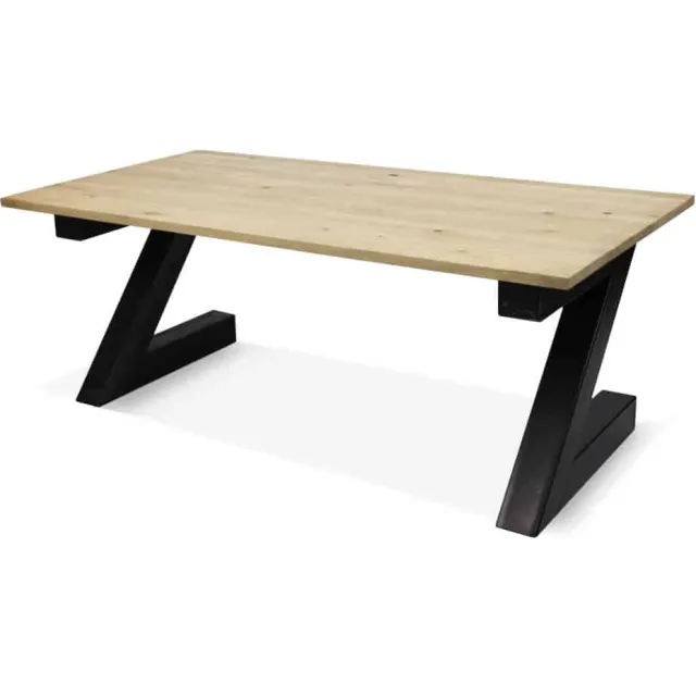 Eikenhouten tafel Britt met Z poten