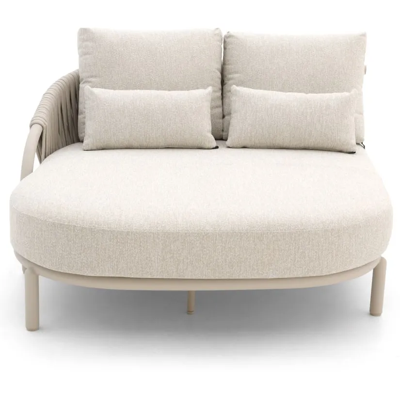 Suns Feroli chaise longue loungeset 2-delig rechts taupe, foto 5
