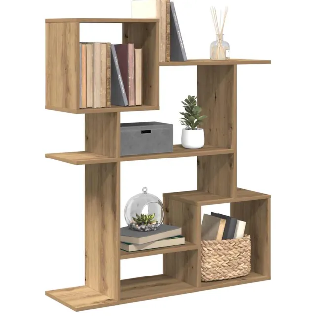 vidaXL Kamerscherm / boekenkast 92x29x112 cm hout artisanaal eiken Bruin