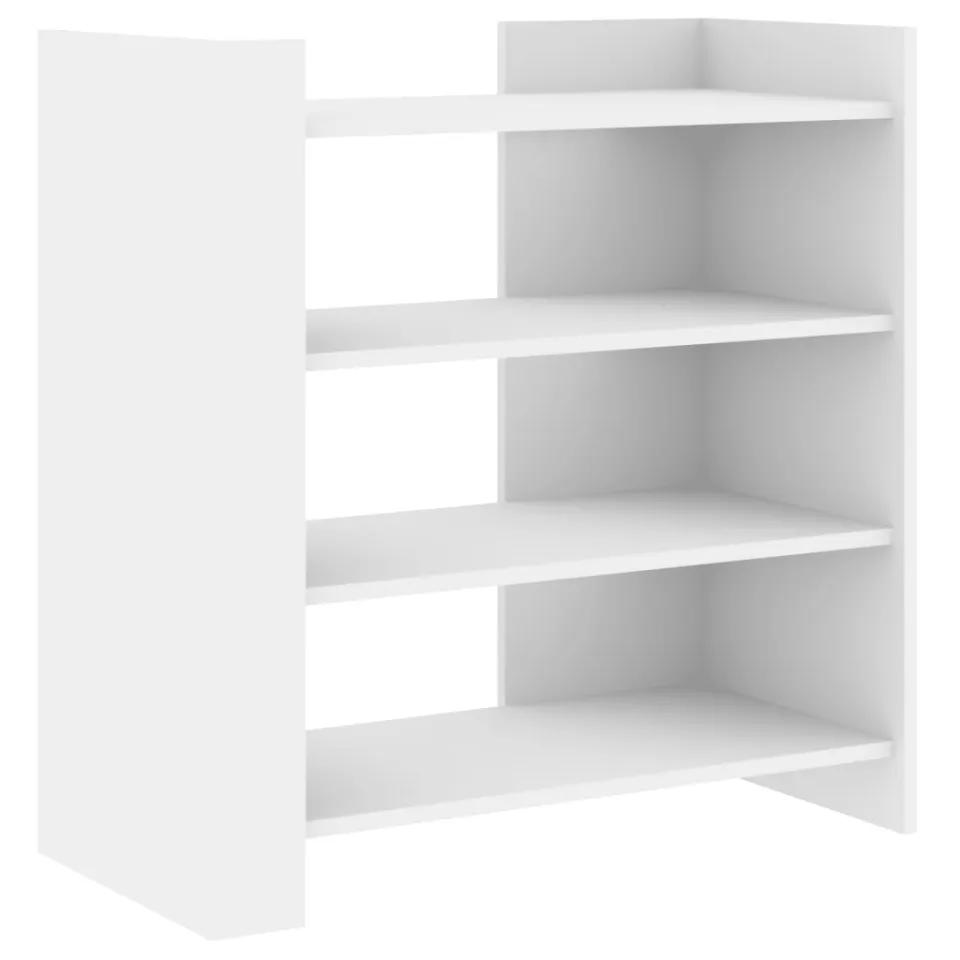 vidaXL Dressoir 73,5x35x75 cm bewerkt hout wit, foto 3