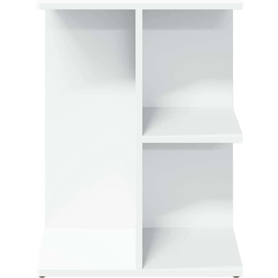 vidaXL Nachtkastje 46,5x29x61 cm bewerkt hout wit, foto 4
