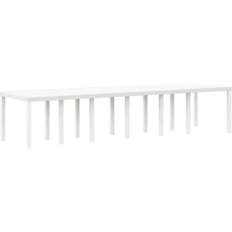 vidaXL Tuin Eetset 13 st Wit Polt riet, foto 4
