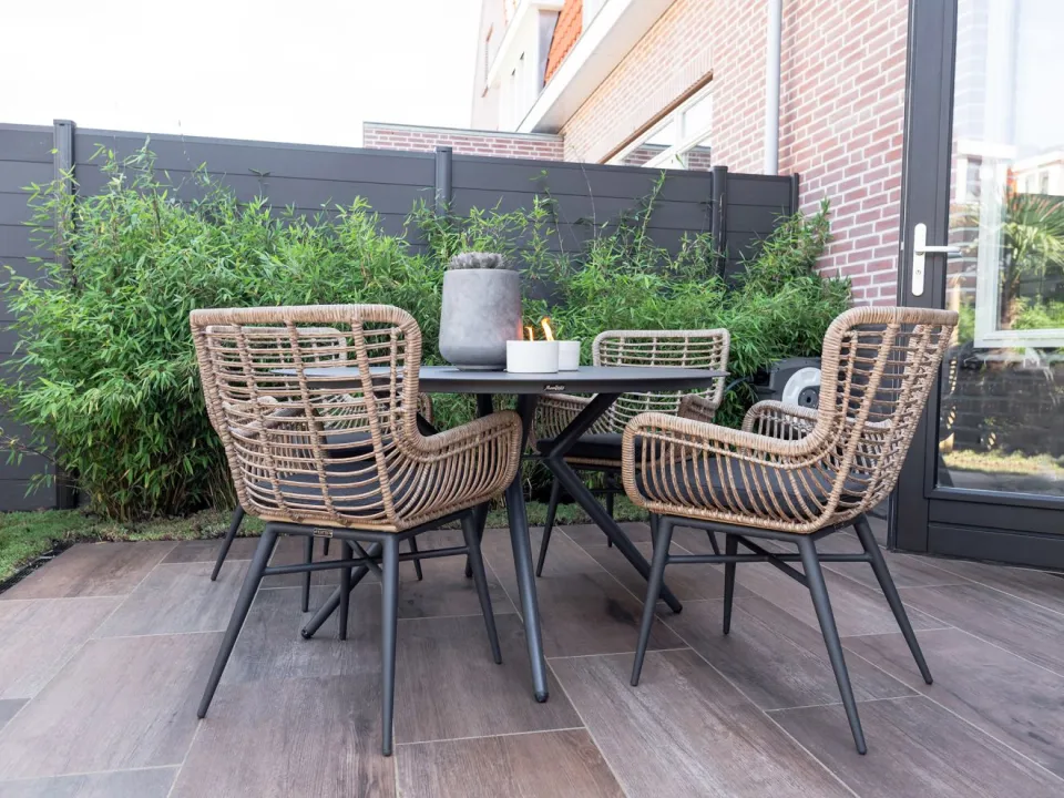 Manifesto Furniture Manifesto Sora dining tuintafel ø 127cm (h:75cm) grijs, foto 3