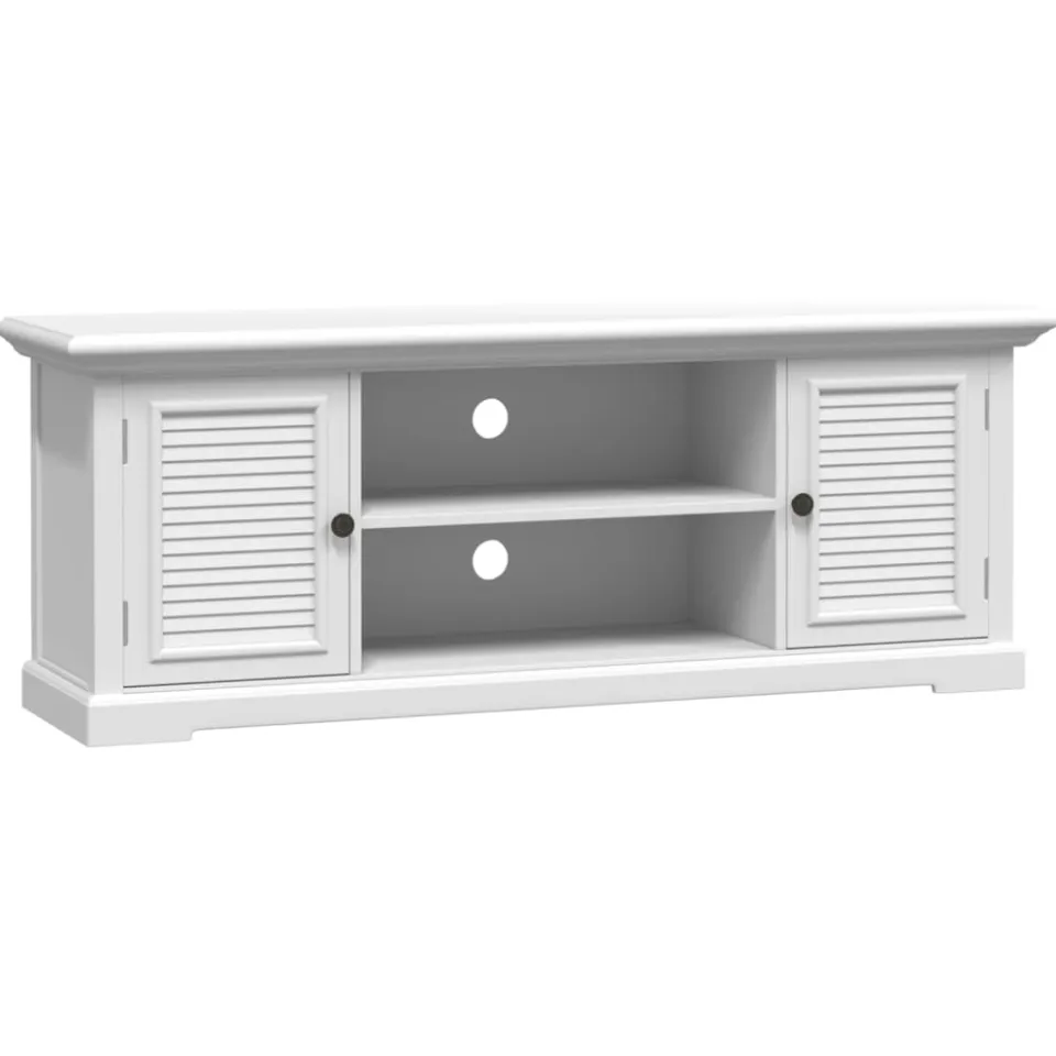 vidaXL Tv-meubel 110x30x41 cm bewerkt hout wit, foto 3