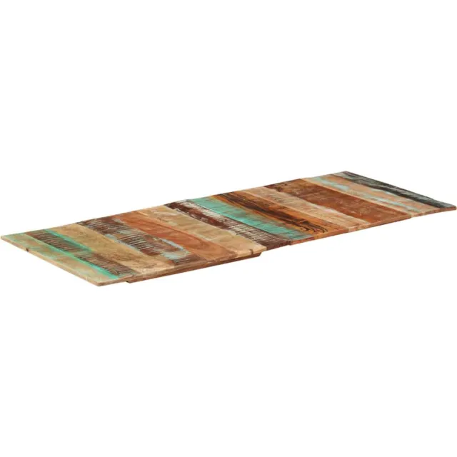 vidaXL Tafelblad rechthoekig 15-16 mm 60x140cm massief gerecycled hout Meerkleurig