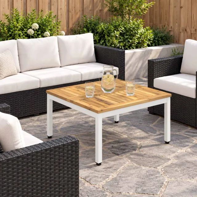 vidaXL Salontafel NAARDEN Witgewassen 60 x 60,5 x 36 cm Bruin