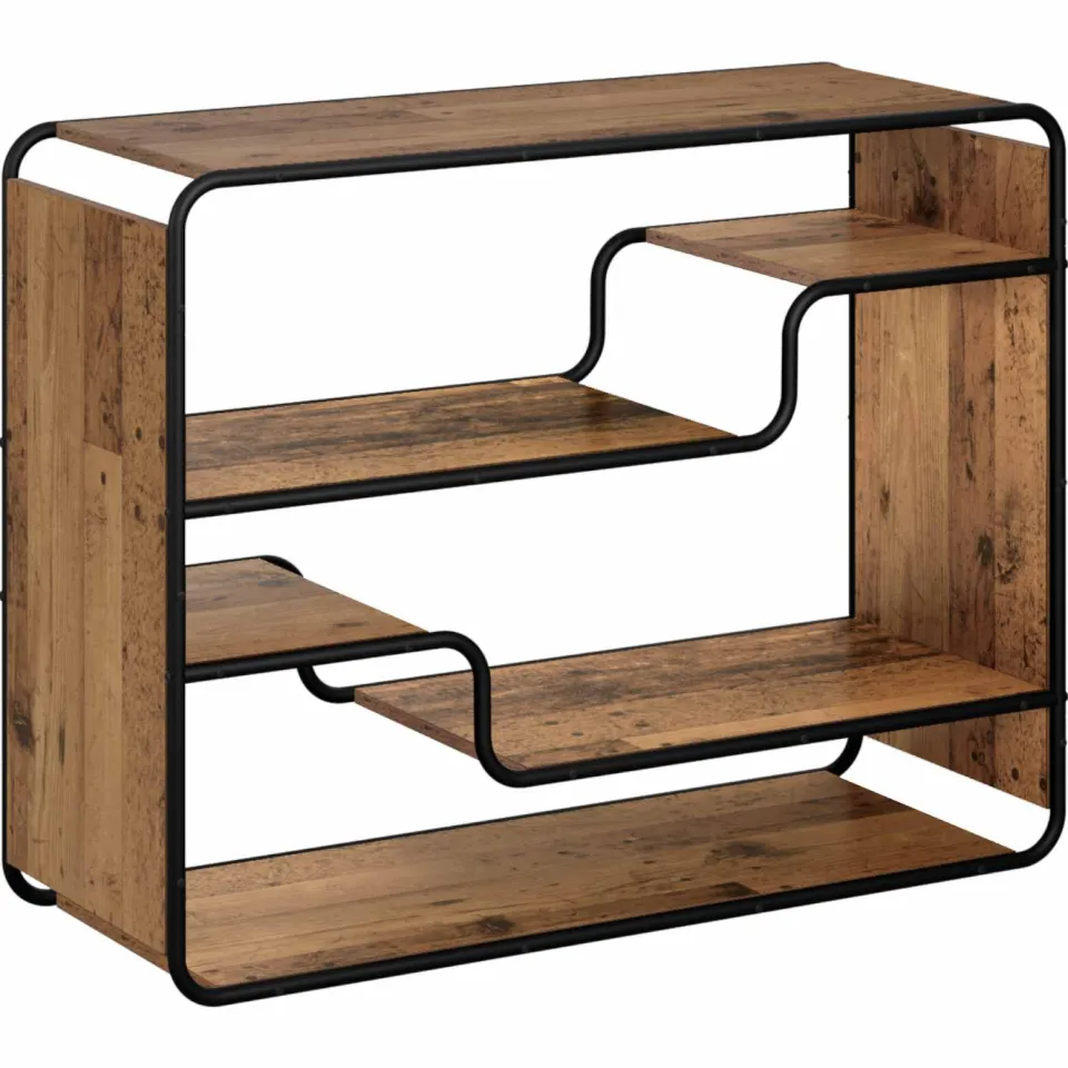 vidaXL Dressoir Oud hout 98 x 37.5 x 75.5 cm Bewerkt hout bruin, foto 3