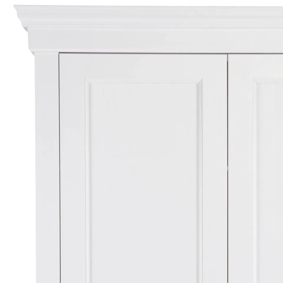 WOOOD Isabel Brocante Kast - Grenen - Wit - 191x118x47, foto 6