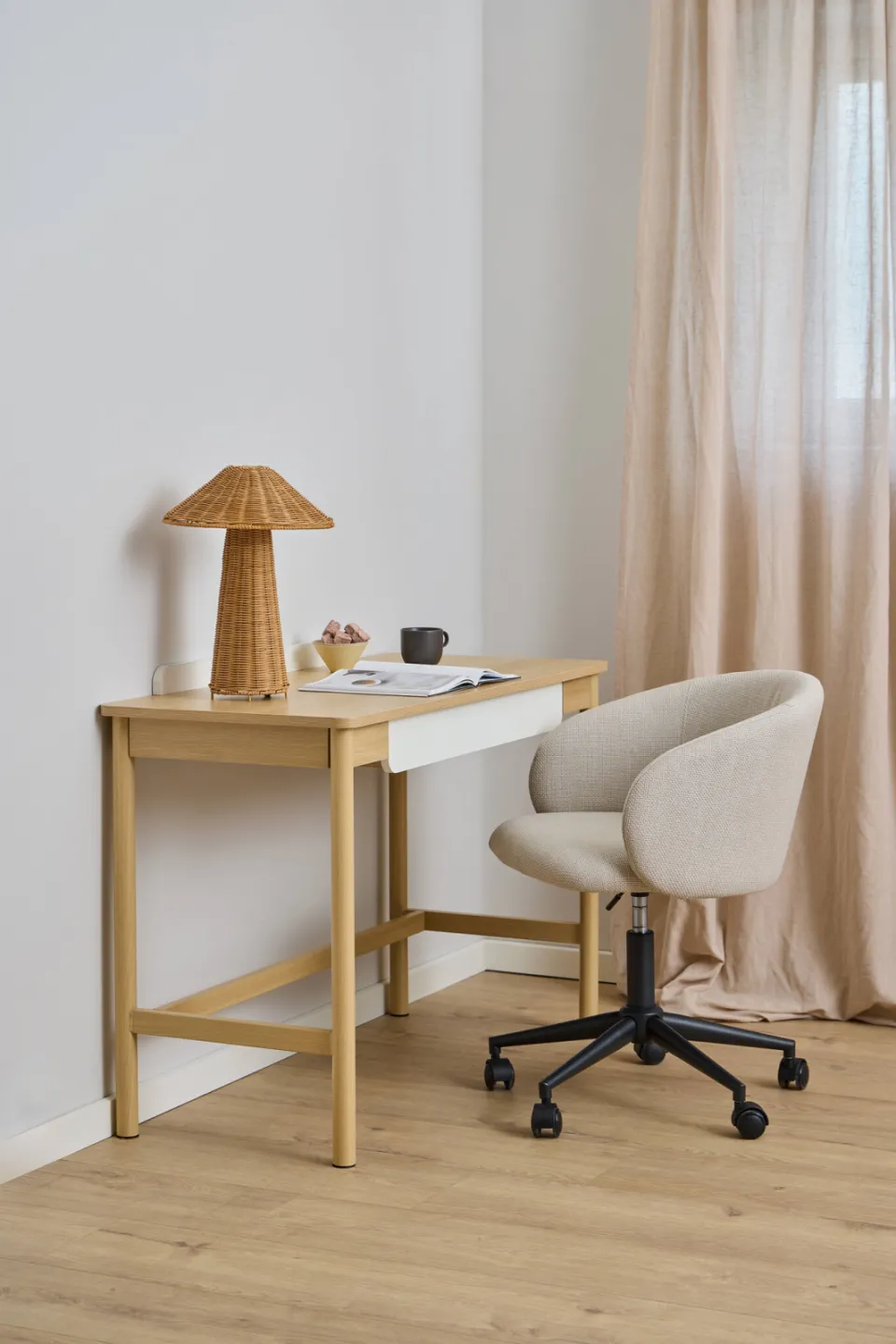 Wehkamp Home bureaustoel Ebby beige, foto 2