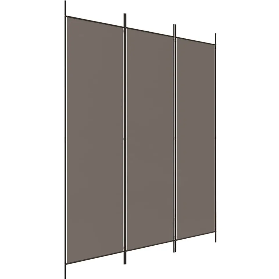 vidaXL Kamerscherm met 3 panelen 150x200 cm stof antracietkleurig, foto 3