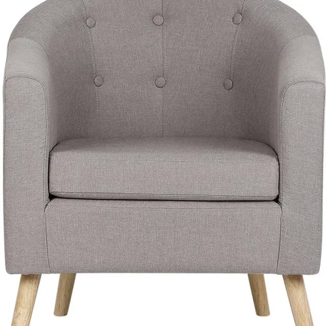 PIPIPOXER Fauteuil - Zetel - Relaxfauteuil - Stoel - Stof - 1 persoons - Met armleuning - voor de woonkamer - Grijs