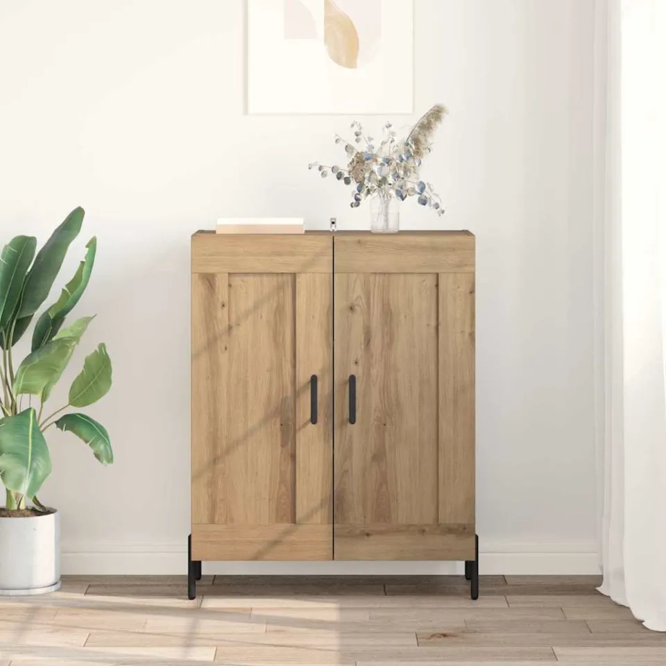 vidaXL Dressoir Artisan Eiken 69,5 x 34 x 90 cm, foto 3