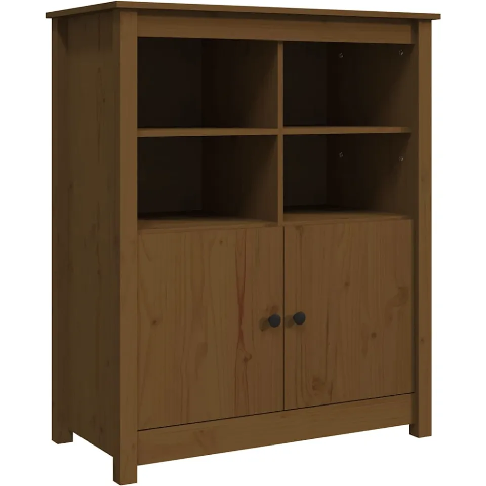 vidaXL Dressoir 83x41,5x100 cm massief grenenhout honingbruin