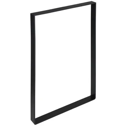 Duraline Tafelpoot Plat Staal Mat Zwart 4x35x38,5cm
