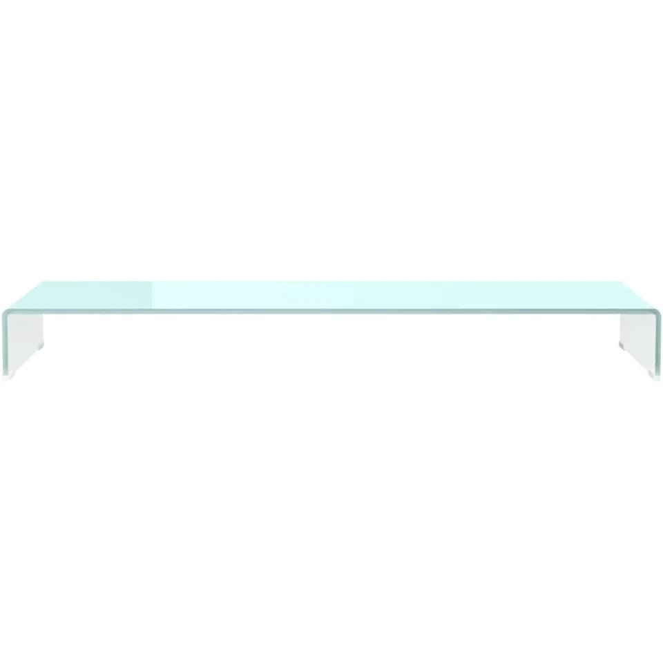 vidaXL TV-meubel/monitorverhoger 120x30x13 cm glas groen