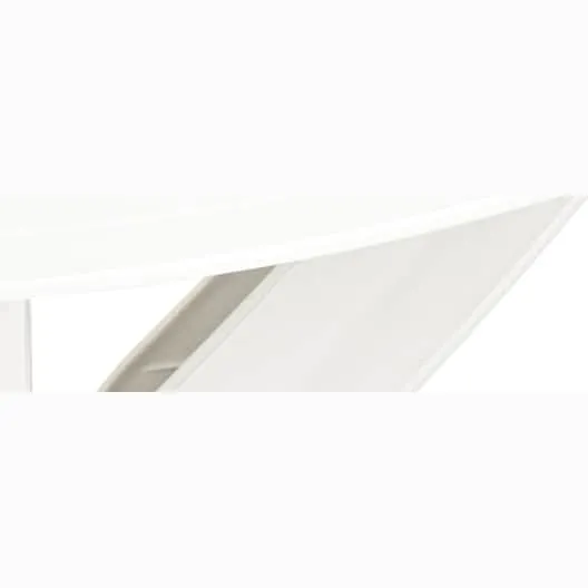 vidaXL Bistrotafel Ø70 cm kunststof wit, foto 4