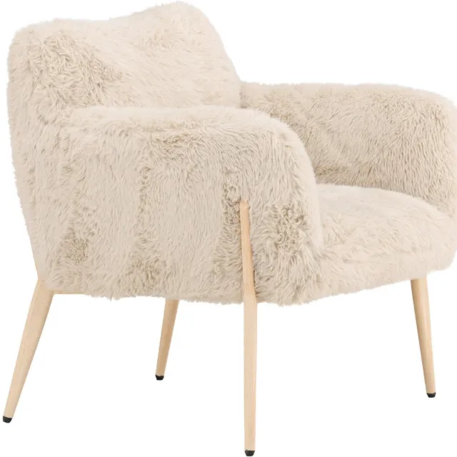 Nest of Nora Fauteuil teddy - Met armleuningen - Beige