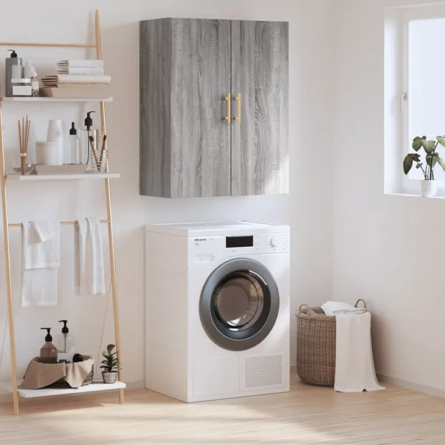 vidaXL Wandkast 69,5x34x90 cm grijs sonoma eikenkleurig