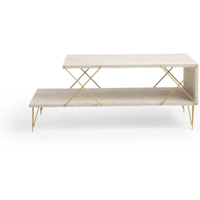 Skye Decor Houten salontafel "Loire" 100 x 50 x 40 cm - Antraciet