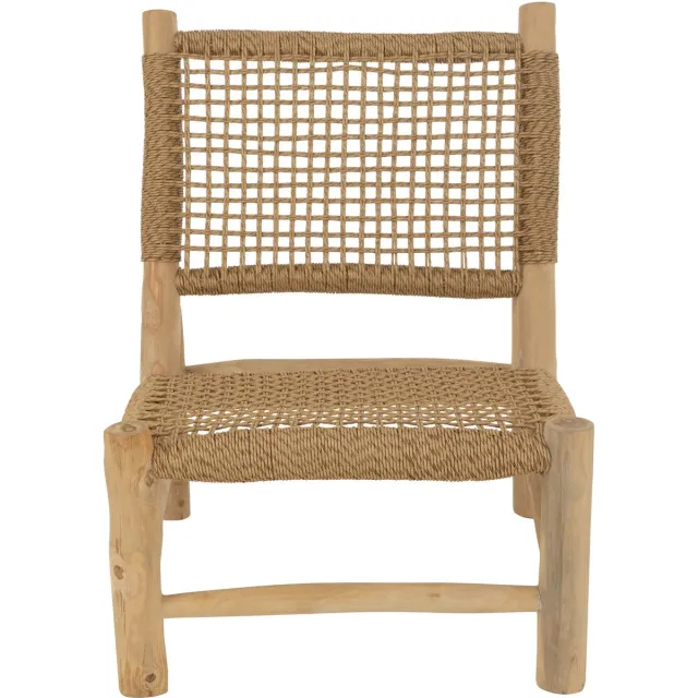 J-Line zetel Vita - teak/kunststof - naturel