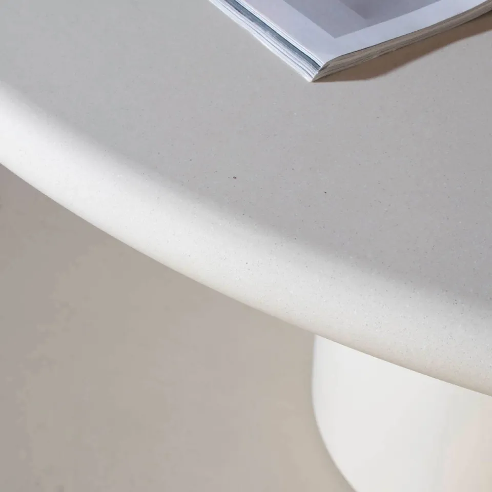 Giga Meubel Eettafel Djurö - Rond Beige Composiet - 130cm, foto 2
